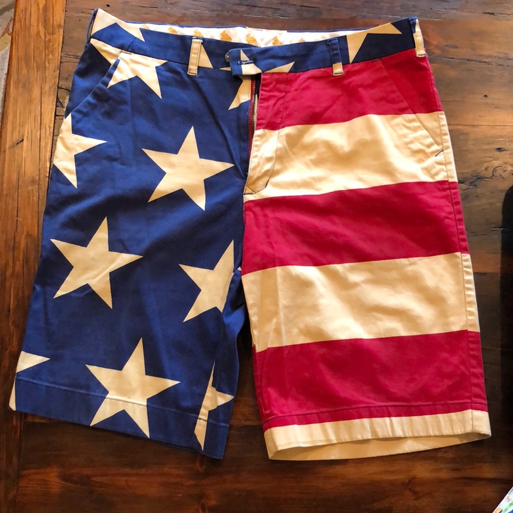Stripes and stars loudmouth shorts